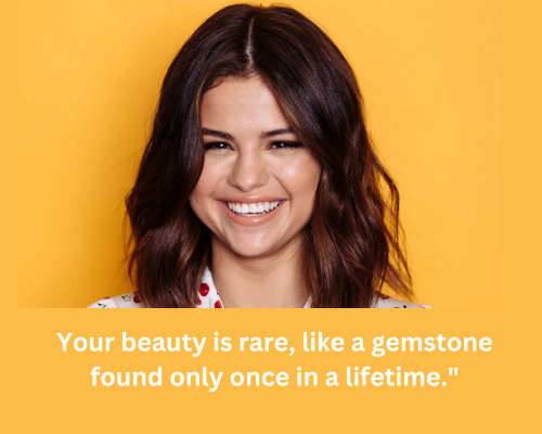 rare beauty gemstone selena pickup line