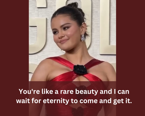 Rare beauty selena gomez pickup line