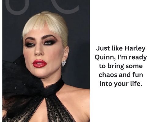 lady gaga as harley quin pickup line