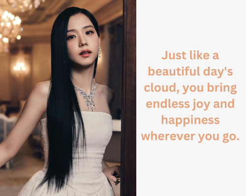 Jisoo as beautiful day cloud pickup line