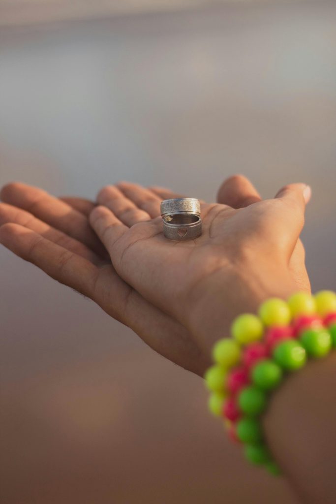 two couple hand with ring